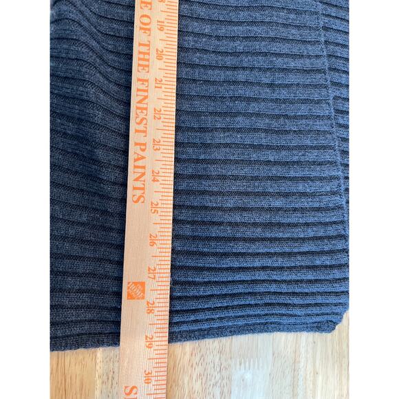 Talbots Open Front Merino Wool Ribbed Cardigan Charcoal Women's SP - Picture 8 of 8